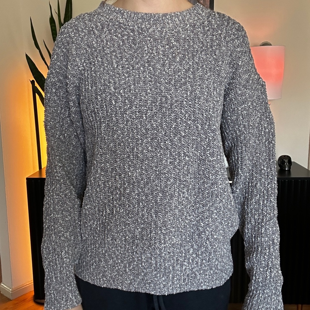 Cozy Gray Knit Sweater